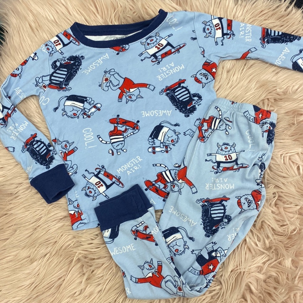 Boys Monster Pjs